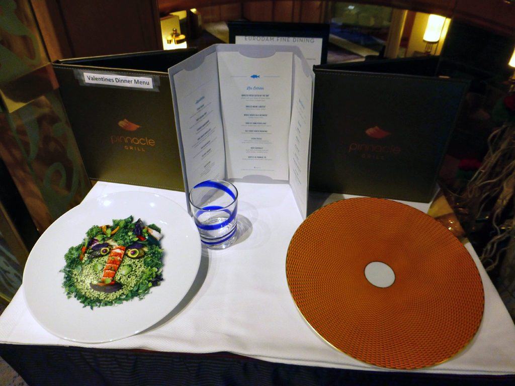 Pinnacle Grill menu, Eurodam