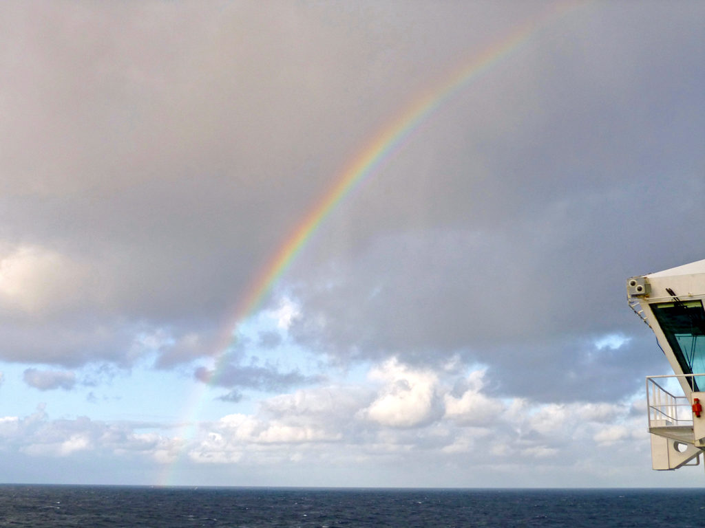 rainbow at sea, Eurodam