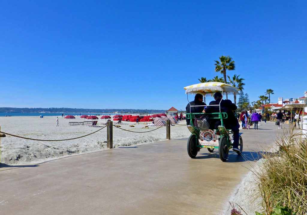 Coronado Beach walkway, San Diego, California