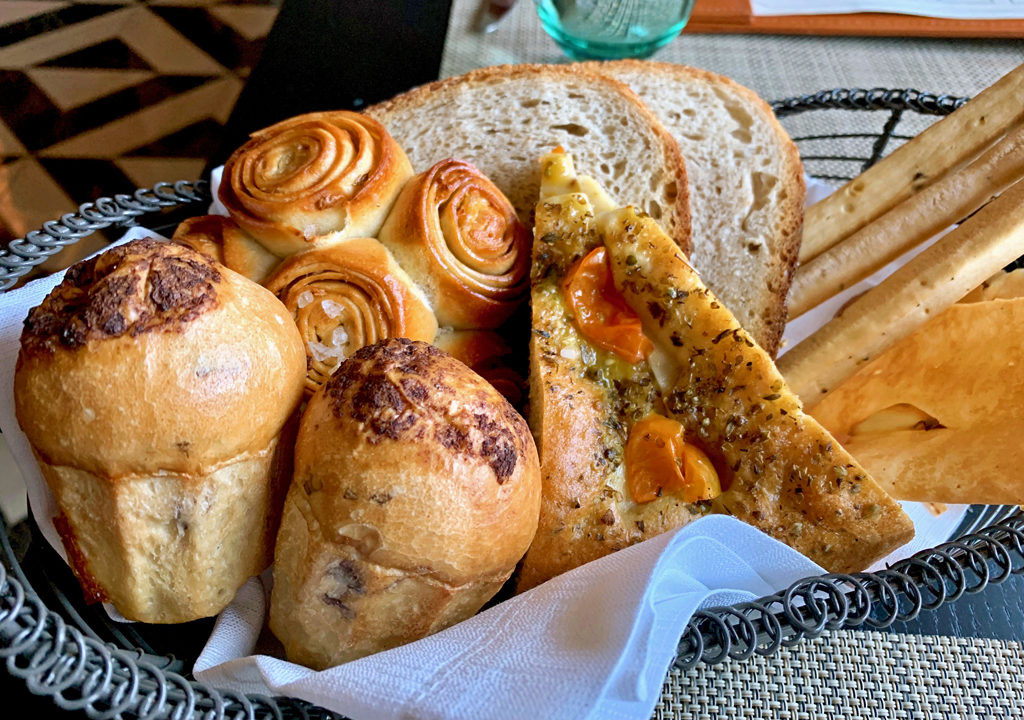 bread basket at Manfredi's, Viking Jupiter