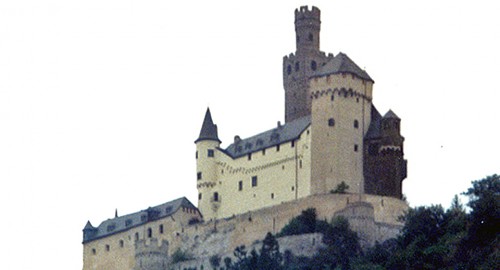 castle along the Rhine River