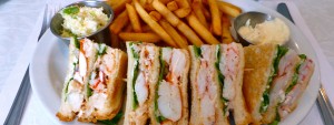 crab and lobster club sandwich, Magdalen Islands