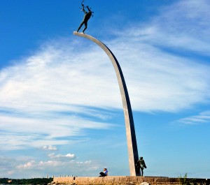God, our father, on the Rainbow by Carl Milles, Stockholm harbor, Sweden