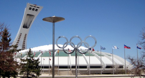 Tower and Biodome, Olympic Park, Montreal, Canada