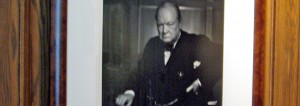 Karsh portrait of Winston Churchill in the Reading Room of the Fairmont Chateau Laurier, Ottawa