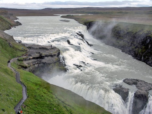 Gullfoss, in southwest Iceland