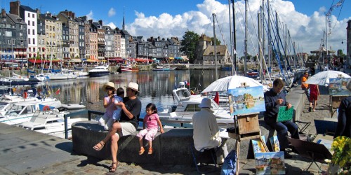 Honfleur harbor, France