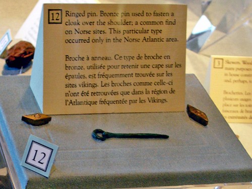 cloak pin, L’Anse aux Meadows, Newfoundland