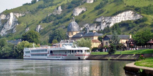 Viking Seine docked in Les Andelys, France