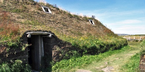 Viking longhouses, L’Anse aux Meadows, Newfoundland