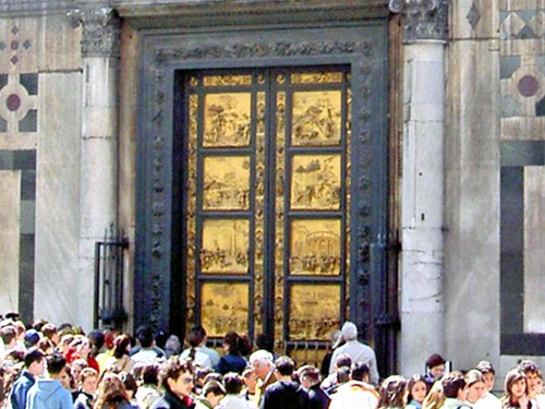 Gates of Paradise on the Baptistry, Florence, Italy