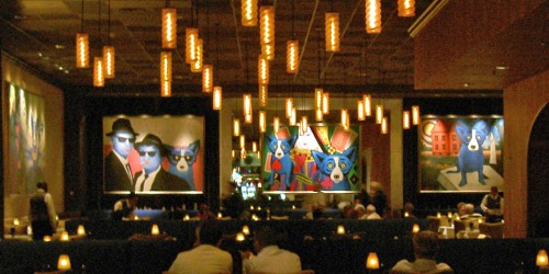 Blue Dog paintings_Besh Steakhouse, Harrah's Casino, New Orleans, Louisiana