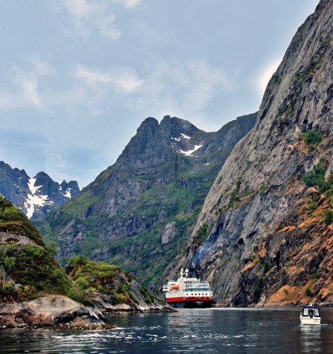 Nordlys in Trollfjord, Norway