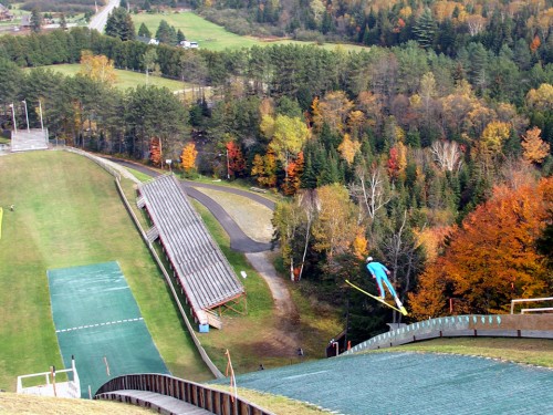 Watch athletes as they soar through the air at the Olympic Ski Jumping Complex.