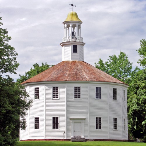 Richmond, Vermont's Round Church is actually 16-sided.