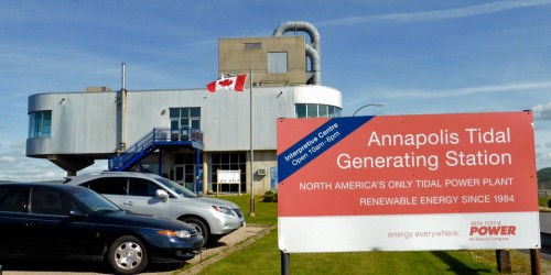 The Annapolis Tidal Generating Station Interpretive Centre, Annapolis Royal, Nova Scotia