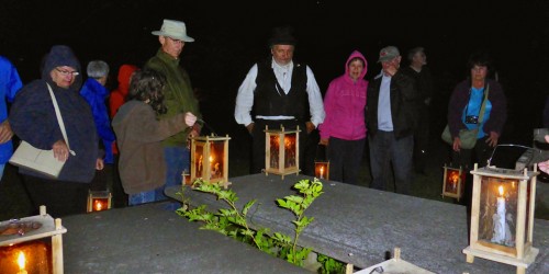 Candlelight graveyard Tour, Annapolis Royal, Nova Scotia