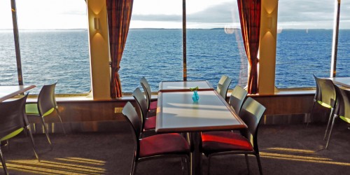 seating area of the Nova Star's Fathoms Buffet