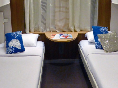 ocean view stateroom aboard the Nova Star