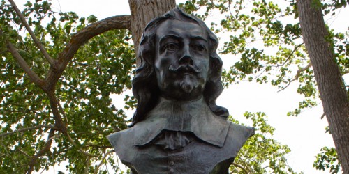 Samuel de Champlain bust, Port Royal National Historic Site, Samuel de Champlain statue, Nova Scotia