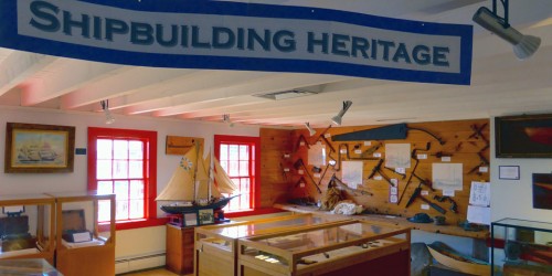 Shelburne County Museum shipbuilding display, Shelburne, Nova Scotia