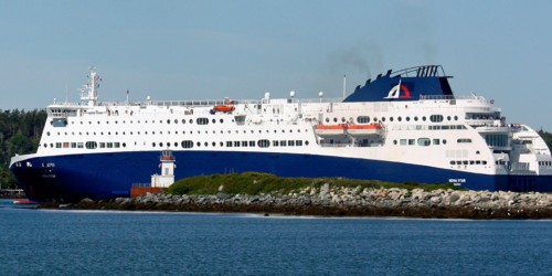 The Nova Star leaving Yarmouth, Nova Scotia