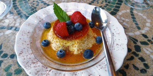 crème brûlée at the Garrison Grill Restaurant, Nova Scotia