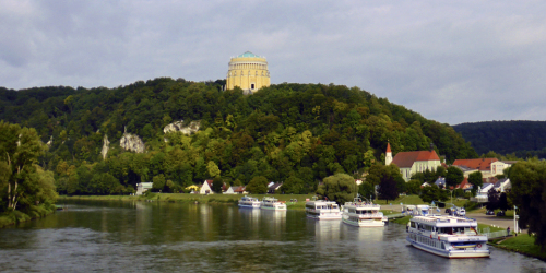 Befreiungshalle (Liberation Hall) above Kelheim, a memorial to victories over Napoleon in the Wars of Liberation