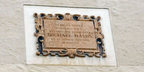 Michael Haydn plaque, Salzburg, Austria