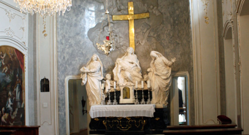 Hofburg Chapel, the room where Francis I died, Innsbruck, Austria