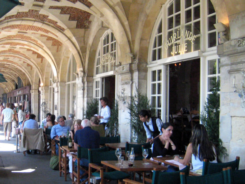 Place des Vosges cafe, Paris, France