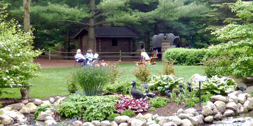 volunteers reading stories, Bookworm Gardens, Sheboygan, Wisconsin