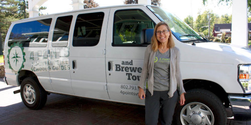 Marina Meerburg, 4 Points brewery tour, Stowe, Vermont