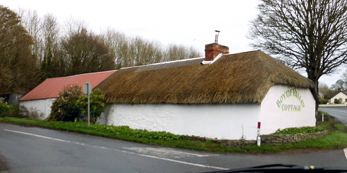 Thatch-roofed cottage, County Meath, Ireland