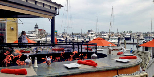 Bar with Inner light in background, Saybrook Point Inn & Spa, Old Saybrook, CT