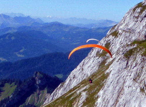 paragliders, Mt. Pilatus, Switzerland