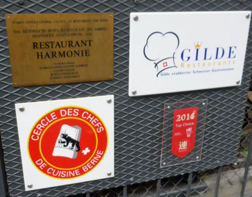 Restaurant Harmonie, Bern, Switzerland.