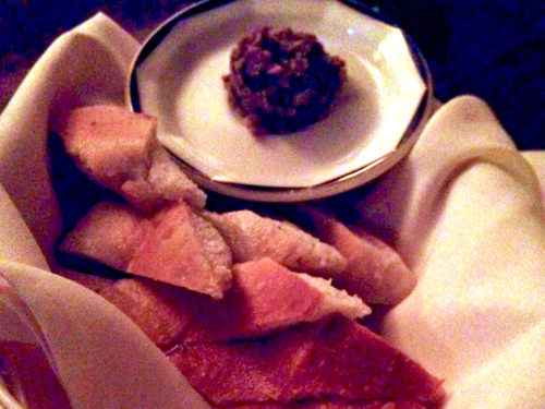 bread and olive tapenade, Tony D's, New London, Connecticut