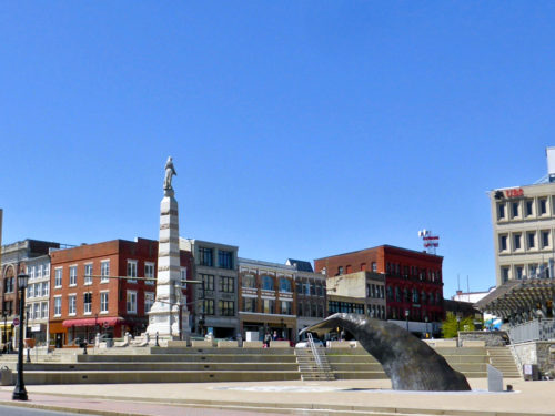 Soldiers' and Sailors' Monument on Parade Plaza, New London, Connecticut
