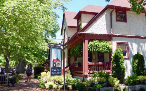Corner Kitchen in Biltmore Village, one of the pebbledash cottages, Asheville, NC