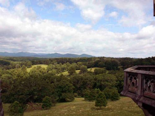 view from Biltmore House, Aheville, North Carolina