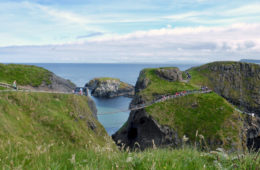 Carrick-a-Rede: crossing the mouth of a 60 million year old volcano 