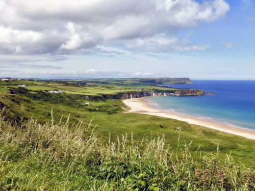 White Bay Park Viewpoint overlooking Portbradden, Northern Ireland
