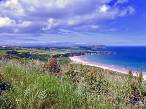 White Bay Park Viewpoint overlooking Portbradden, Northern Ireland