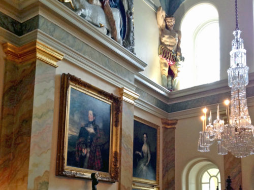 foyer, Glenarm Castle, County Antrim, Northern Ireland