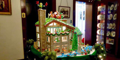gingerbread house at Guenther House, San Antonio