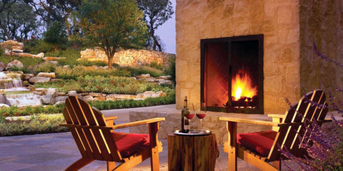 back porch fireplace, JW Marriott San Antonio Hill Country Resort & Spa Photo courtesy JW Marriott San Antonio Hill Country Resort & Spa