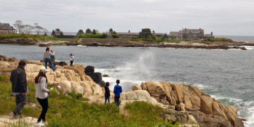 the Bush compound, Kennebunkport, Maine