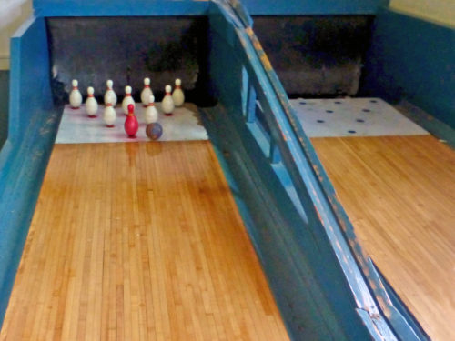 bowling, Inn at Diamond Cove, Great Diamond Island, Portland, Maine