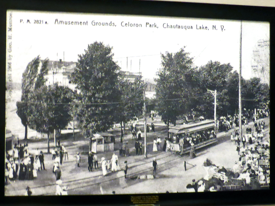 Celoron Park, Chautauqua Lake, NY with trolley Notable Travels